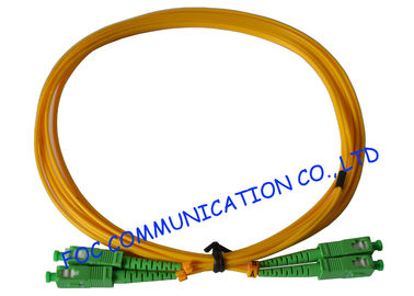 Duplex SC / APC فیبر نوری کابل های پچ SM برای شبکه های مخابراتی RoHS مطابق با