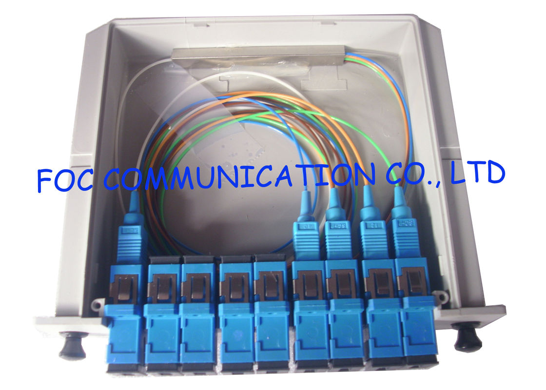فیبر نوری PLC Splitter 1 × 4 برای شبکه های توزیع توزیع سیگنال قدرت نوری