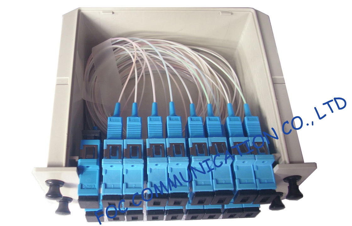 SC / UPC فیبر نوری splitter telecom جعبه جعبه نوع / رک کوه نوری شکاف